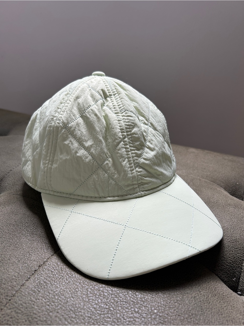All in Motion Quilted Light Mint Baseball Cap